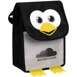 Black\white Paws & Claws Custom Lunch Bag - Penguin
