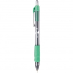 Dark Green MaxGlide Click Corporate Custom Pens w/ Rubber Grip