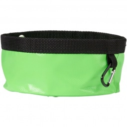 Lime - H20Go Collapsible Promotional Pet Bowl – 24 oz.