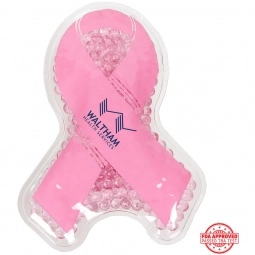 Pink - Aqua Pearls Promotional Hot/Cold Pack - Ribbon