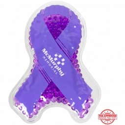 Purple - Aqua Pearls Promotional Hot/Cold Pack - Ribbon
