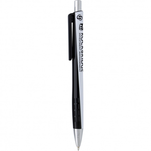 Black Souvenir Two-Tone Promotional Pen