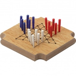 Chinese Checkers - 4 Piece Wood Game Custom Coaster Set