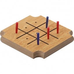 Tic-Tac-Toe - 4 Piece Wood Game Custom Coaster Set