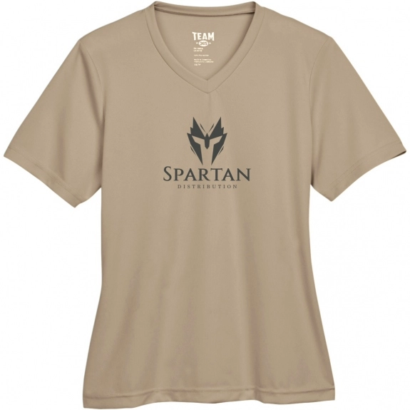 Team 365 Zone Performance Custom T-Shirt - Women's - Desert Khaki
