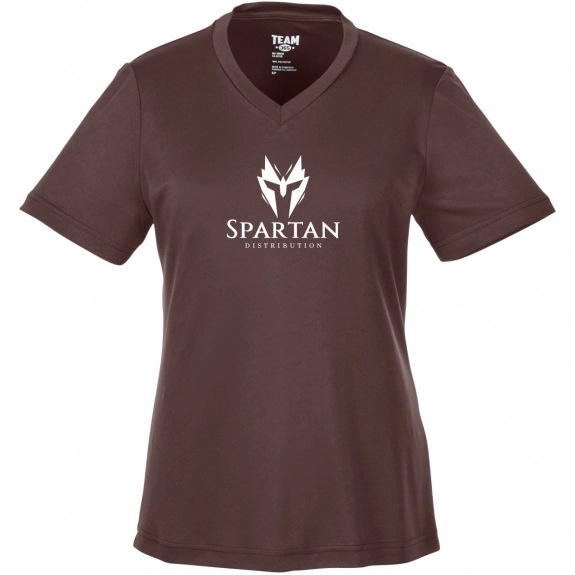 Team 365 Zone Performance Custom T-Shirt - Women's - Sport Dark Brown