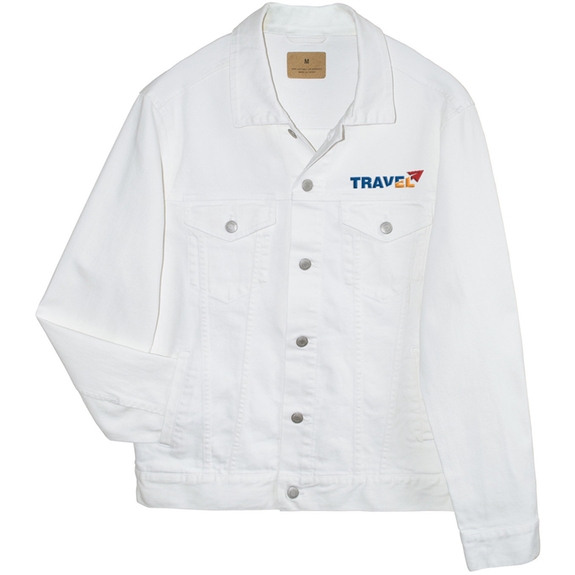 Off White Denim Threadfast Custom Denim Jacket - Unisex
