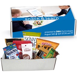 White Snack and Learn Meeting in a Box Custom Snack Kit