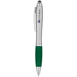 Silver/green - Satin Promotional Stylus Pen