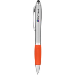 Silver/orange - Satin Promotional Stylus Pen
