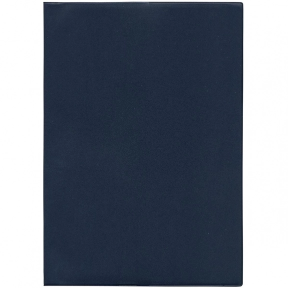 Navy Blue Large Vinyl Monthly Custom Planner - Two Color Insert