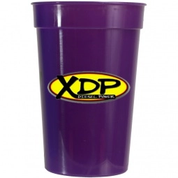 Purple Full Color Custom Stadium Cup - 17 oz.