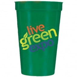 Green Full Color Custom Stadium Cup - 17 oz.