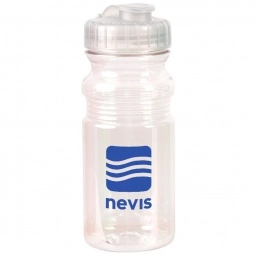 Clear Biodegradable Translucent Logo Water Bottle - 20 oz.