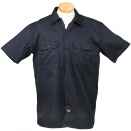 Dark Navy Dickies Short-Sleeve Custom Work Shirt
