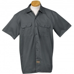 Charcoal Dickies Short-Sleeve Custom Work Shirt