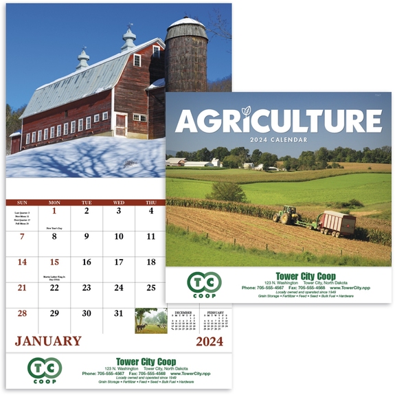 Agriculture - 13 Month Appointment Custom Calendar