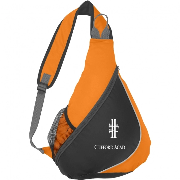 Orange Sling Promotional Backpacks