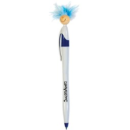 White/Blue - Wild Smilez Javelin Style Promotional Pen