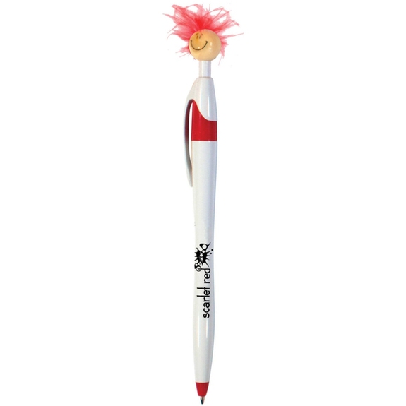 White/Red - Wild Smilez Javelin Style Promotional Pen
