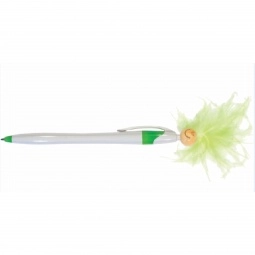 White/Lime Green Wild Smilez Javelin Style Promotional Pen
