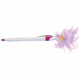 White/Purple Wild Smilez Javelin Style Promotional Pen