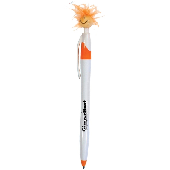 White/Orange - Wild Smilez Javelin Style Promotional Pen