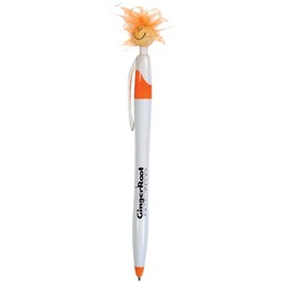 White/Orange - Wild Smilez Javelin Style Promotional Pen