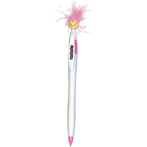 White/Pink - Wild Smilez Javelin Style Promotional Pen