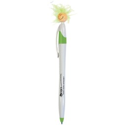 White/Lime Green - Wild Smilez Javelin Style Promotional Pen