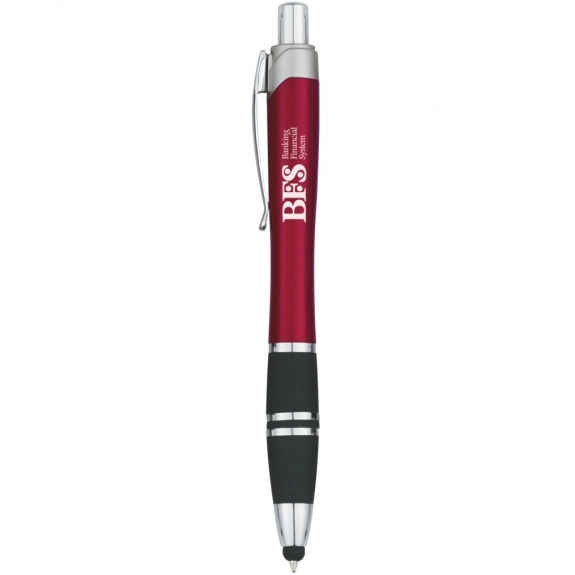 Red Tri-Band Stylus Promotional Pen