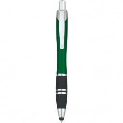 Green Tri-Band Stylus Promotional Pen