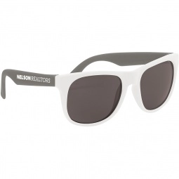 Gray Rubberized Custom Sunglasses