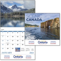 Scenic Canada - 13 Month Appointment Custom Calendar - Stapled