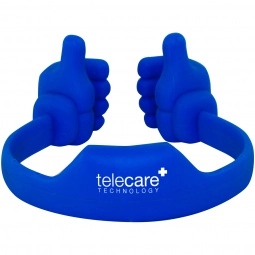 Blue Two Thumbs Up Promotional Cell Phone Holder