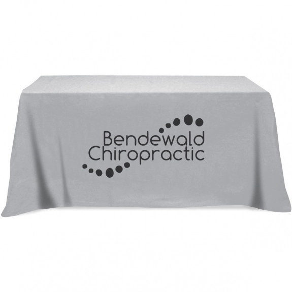 Grey - 4-Sided Custom Table Cover - 6 ft.
