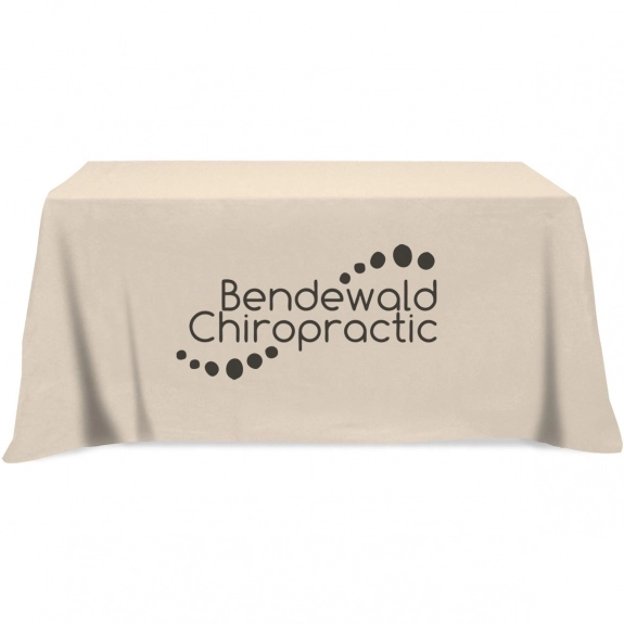 Ivory - 4-Sided Custom Table Cover - 6 ft.