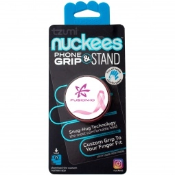 Package - Nuckees Custom Phone Grip and Stand - Breast Cancer Awareness