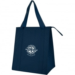 Non-Woven Dimpled Custom Tote Bag - 13"w x 15.25"h x 9.5"d