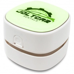 White Full Color OrigAudio Crumbee Custom Desktop Vacuum