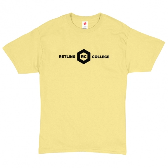 Daffodil yellow Hanes ComfortSoft Promotional T-Shirt - Colors