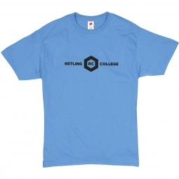 Aquatic Blue Hanes ComfortSoft Promotional T-Shirt - Colors
