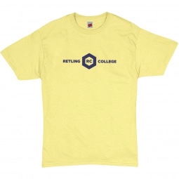 Yellow Hanes ComfortSoft Promotional T-Shirt - Colors