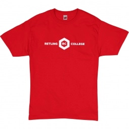 Athletic red Hanes ComfortSoft Promotional T-Shirt - Colors