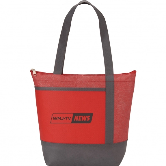 Red Insulated Custom Cooler Tote Bag - 9 Can