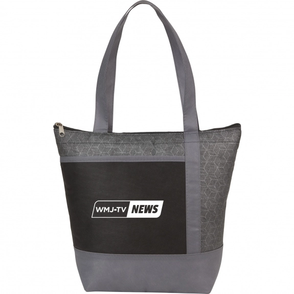 Black Insulated Custom Cooler Tote Bag - 9 Can