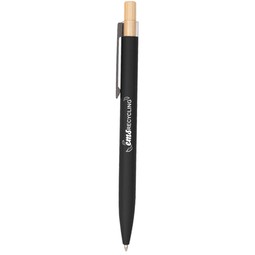 Black - Recycled Aluminum and Bamboo Promotional Pen