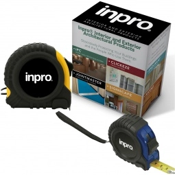 Custom Packaging - Rubber/Plastic Promotional Tape Measure - 12'