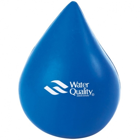 Blue Water Drop Custom Stress Balls