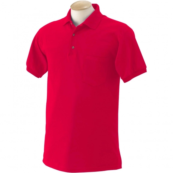 Red Gildan DryBlend Custom Polo - Men's - Colors